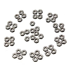 M4 304 Stainless Steel Nuts Hex Screw Nut Metric Thread 50/100 Pcs