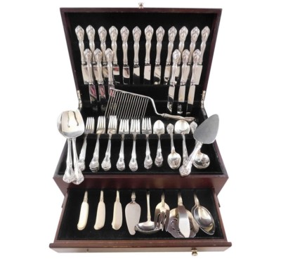 Chateau Rose by Alvin Sterling Silver Flatware Set for 18 Service