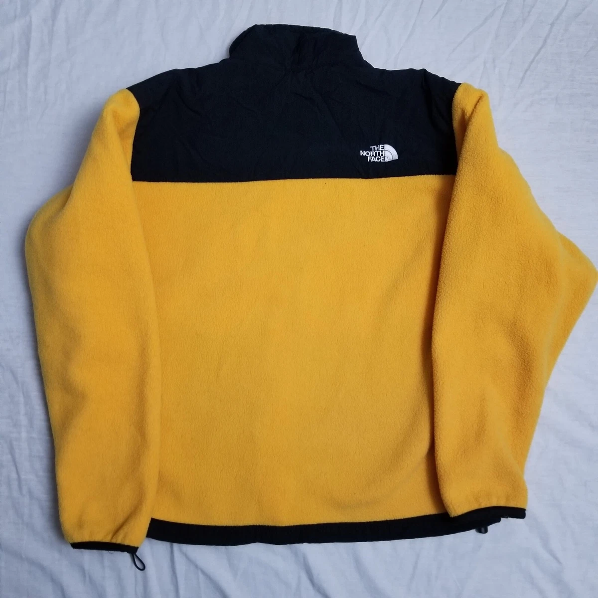 VTG 90s The North Face Denali Fleece Jacket Yellow Black Made in