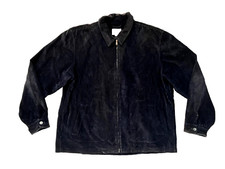 STEVEN ALAN Black Warm USA-MADE CORDUROY JACKET Casual Hike Zip Coat Men's XXL