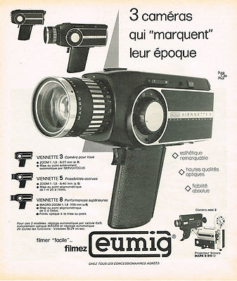 ADVERTISING ADVERTISING 054 1974 EUMIG VIENNETTE CAMERA