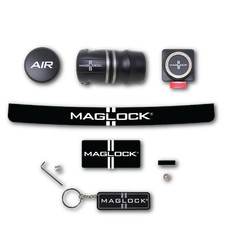 Maglock Complete Magnetic Forced Fresh Air Helmet Coupling Kit with Keychain