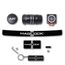 Maglock Complete Magnetic Forced Fresh Air Helmet Coupling Kit with Keychain