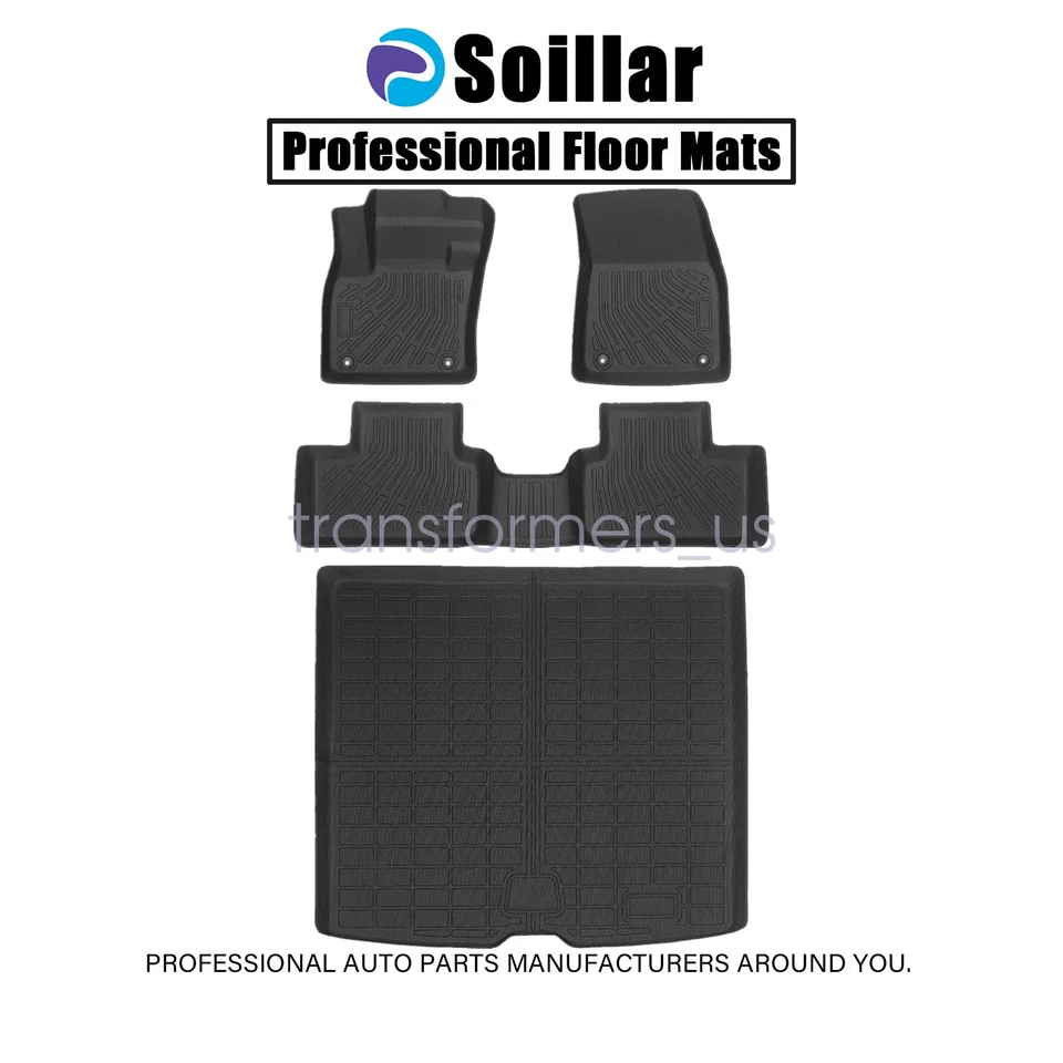 Alfombrillas 3D TPE y revestimiento de carga para maletero para todo tipo de clima 4 piezas para Volvo XC40 2019-2025 Foto 2 de 4