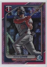 2024 Bowman Chrome Mega Box Pink Mojo Refractor /199 Royce Lewis #63 1mv6