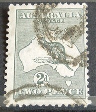 Australia 1915 SG35d Variety BW8d L1 white flaw over C of pence. LOOK