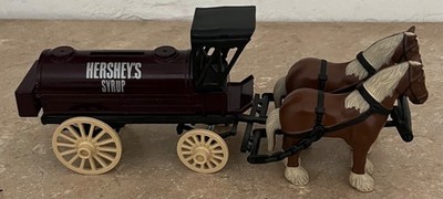 Ertl Hershey s Syrup Horse & Wagon Tanker Bank  Die-Cast