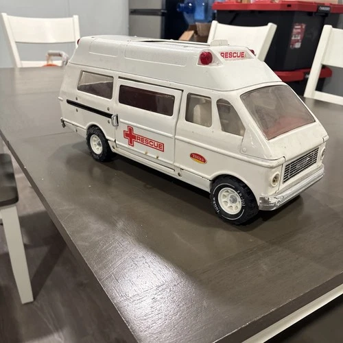 Mighty Tonka Rescue Vehicle Model No 3875 1974-1975 Steel Tonka Ambulance Toy