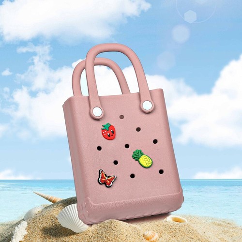 Handmade Cartoon Pattern Handbags Mini DIY Hole Paste Bag Travel