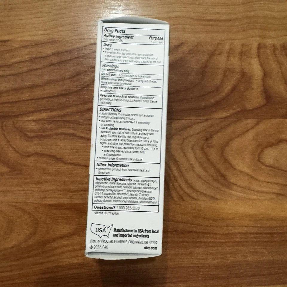 OLAY Sensitive Mineral Zinc Oxide Sunscreen SPF 30 1.7 fl oz NEW Exp. 12/2024 - Image 4 of 4