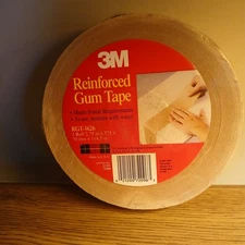 3M Reinforced Gum Tape RGT-3626 – 1 Unopened Roll – 2.75 in. x 375 ft  Made  USA