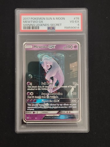 Mewtwo-GX graded PSA 4 for sale on eBay