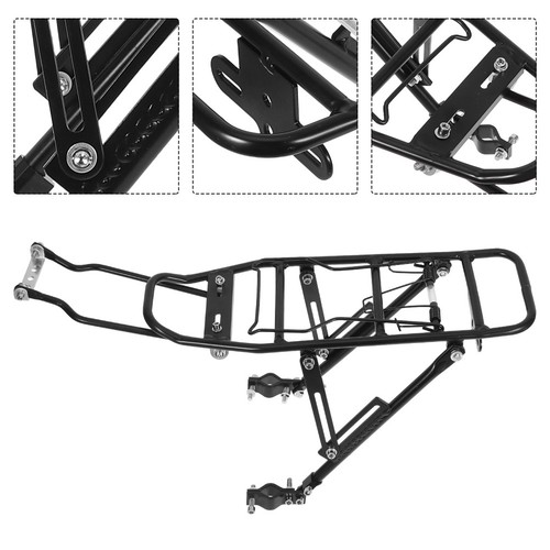 Durable Aluminum Alloy Bike Rear Rack Lightweight Adjustable Carrier ...