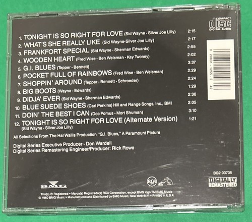 G. I. Blues by Elvis Presley (CD, 1960) BMG - Picture 2 of 2