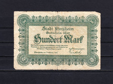 Pforzheim/Stadt, 100 Mark v. 6.10.1922