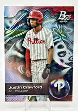 2023 Bowman Platinum JUSTIN CRAWFORD ICE FOIL #TOP-5 FREE SHIPPING