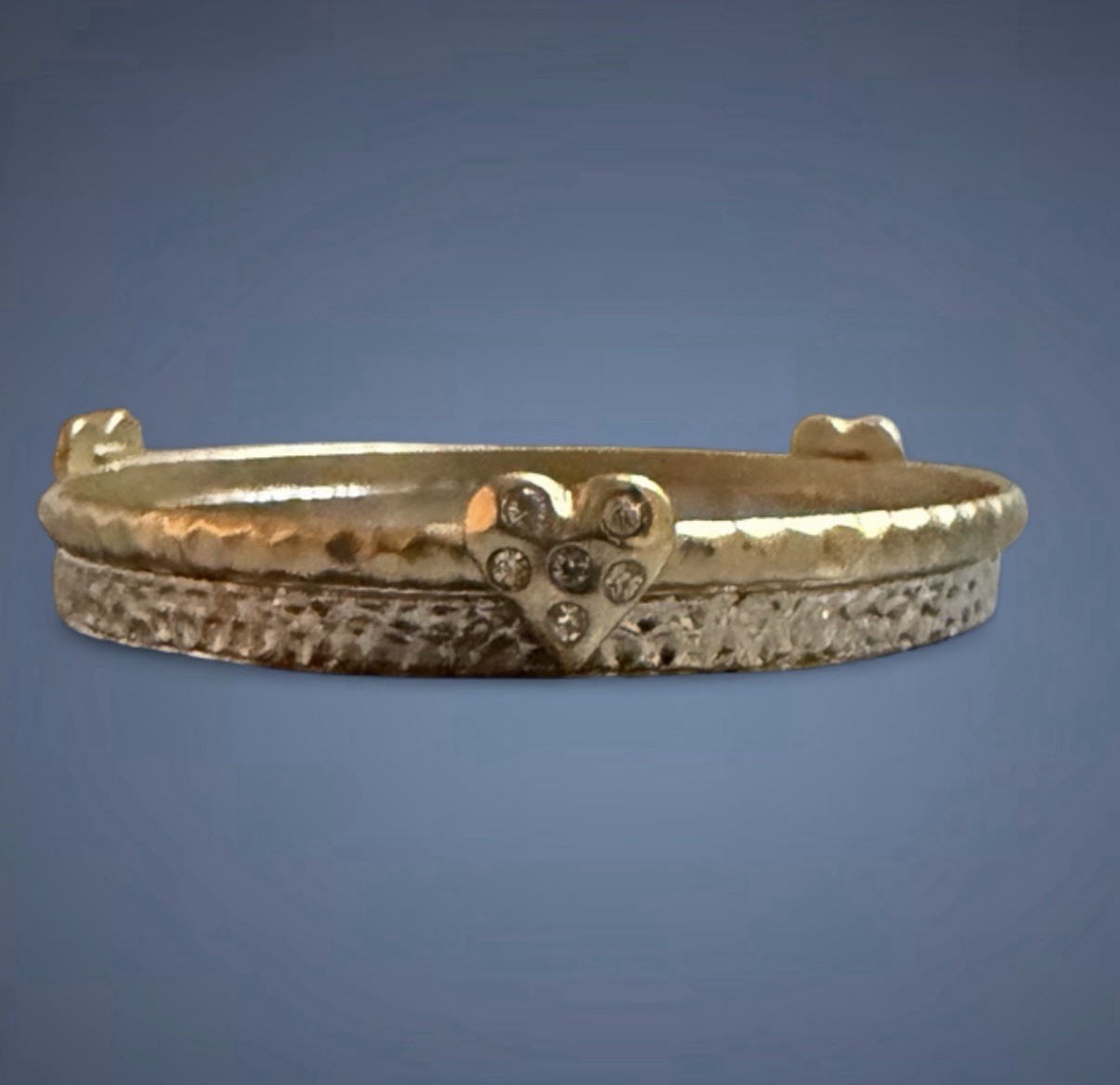 Vintage Gold and Silver Stackable Bangle Bracelet… - image 3