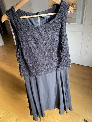 Connected Apparel Kleid Spitze Größe 16 Ca EU Größe 44 Schwarz