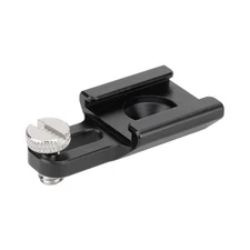 Universal Cold Shoe Mount with 1/4"-20 Mounting Groove & Stud Screw for DSLR ...