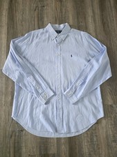 Vintage Polo Ralph Lauren Men's Blue Classic Fit Button Down Shirt Size 17/5...
