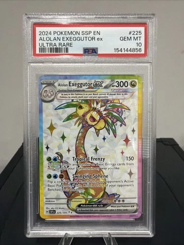 Alolan Exeggutor EX 225/191 Surging Sparks PSA 10 Gem Mint