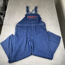 Dickies Bib Overalls Mens 2XL Relaxed Fit Carpenter Denim Workwear Ultra Tough