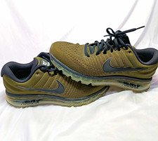 Nike Air Max Herren Sneaker Low Top Schn&uuml;rung D&auml;mpfung Gr&uuml;n/Schwarz EU 42,5