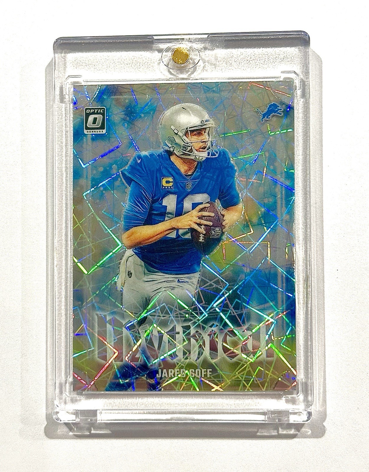 2023 Panini Donruss Optic Jared Goff Mythical No. 2 SP/ LIONS/