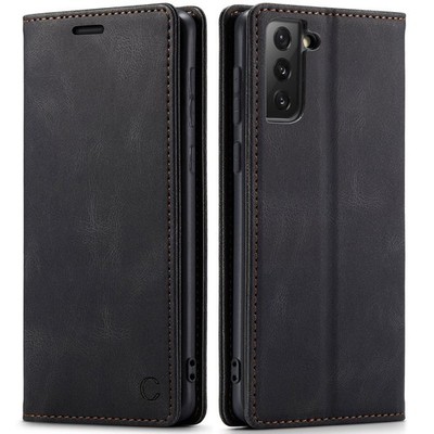 Samsung Galaxy S21+/S21 Plus Mini-Wallet Handyhülle Case Hülle Leder Dunkelgrau