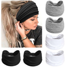 Wide Headbands for Women Knotted No Slip Head Bands Soft Turban Headband Hair Ac