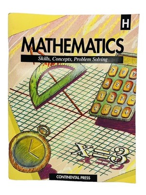 Mathematics Skills Concepts Problem Solving Book H by B K March~Workbook T1 07