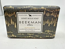 Beekman 1802 goat milk soap ~ Snow Forest: Buckthorn & Pine Bark 9 oz. NIP