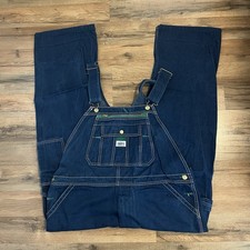 Liberty Overalls Mens 40x30 Blue Denim Bibs Workwear Farm Outdoor Ranch Chore