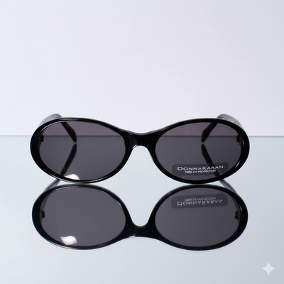 VINTAGE RARITÄT Sonnenbrille DONNAKARAN 9803/S - schwarzes Gestell - graue Gläser - DKNY