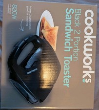 Brand New Never Opened Cookworks Sandwich Toaster In Box