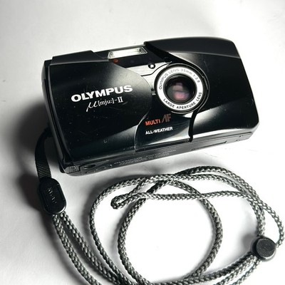 Filmkamera Olympus mju II Stylus Epic schwarz Vintage 35mm F2.8 Objektiv getestet