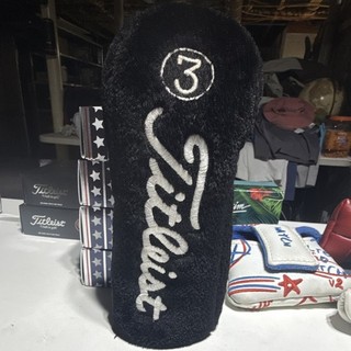 Titleist 3 Wood Fairway Headcover Black/White Golf Club Head Cover 1pc
