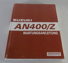 Workshop Manual Suzuki Scooter An 400/Z Burgman Scooter K7/K8 Stand 05/2006