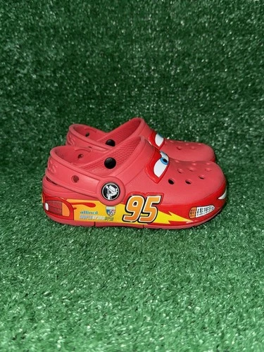 Crocs Lightning Mcqueen Classic Clog Cars Disney Pixar Light Up Red C9 Toddler 9