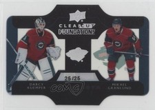 2014 Upper Deck Clear Cut Foundations 25/25 Mikael Granlund Darcy Kuemper 0o5t