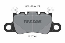 TEXTAR Bremsbelagsatz Scheibenbremse Q+ 2217701 für PORSCHE TAYCAN Sport Turismo