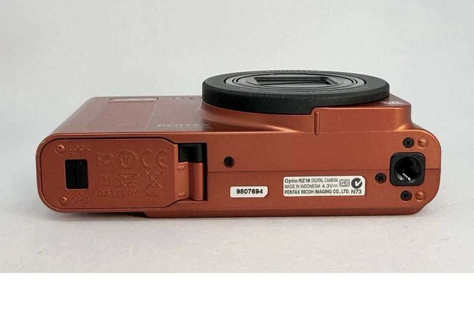 Cámara digital compacta PENTAX OPTIO RZ18 naranja metálico 16,0 MP de Japón Foto 4 de 4