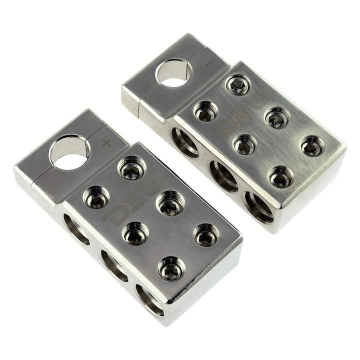 DS18 Car Audio Amplifier Wiring Bolt On 0 Gauge Battery Distribution Block