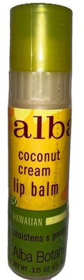 1- Alba Botanica HAWAIIAN Lip Balm COCONUT CREAM (New/Sealed/RARE)See All Photos