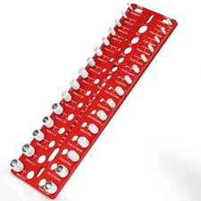 Thread Checker 49 Nut Bolt Thread Gauge Tool Standard Metric Sizes Red Checker T