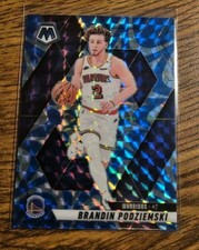 2024-25 Panini Mosaic - Brandin Podziemski #105 Reactive Blue Mosaic Prizm