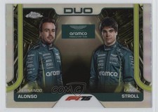 2025 Topps Chrome Formula 1 F1 Duos Refractor Fernando Alonso Lance Stroll 14ma