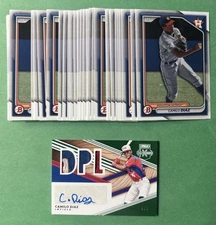 (50) 2024 Bowman Camilo Diaz Houston Astros Lot w/ Elite Extra Patch Auto /5
