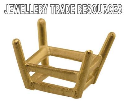 3mm 9ct YELLOW GOLD 4 CLAW ROUND GEMSTONE GEM STONE SETTING COLLET