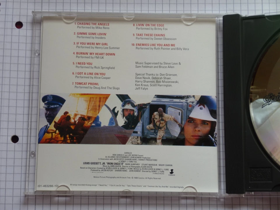 CD Iron Eagle II Soundtrack / Der stählerne Adler II - Bild 3 von 4